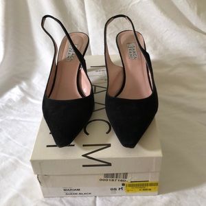 Black Suede Slingback’s from Isaac M Mizrahi
